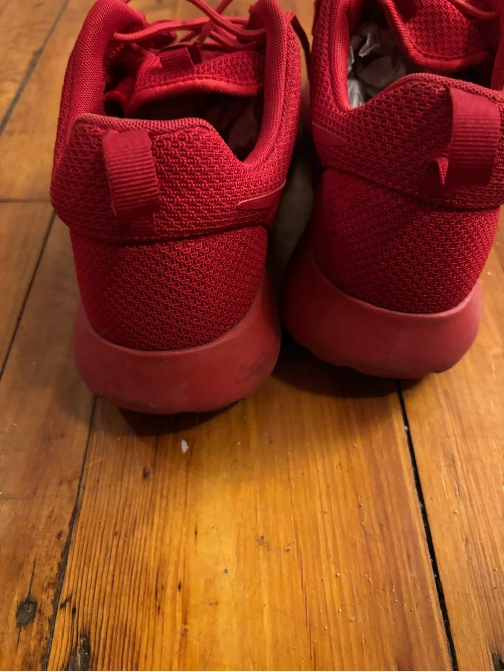 Nike Roshe Run Men's Athletic Running Sneakers Red, Size 11